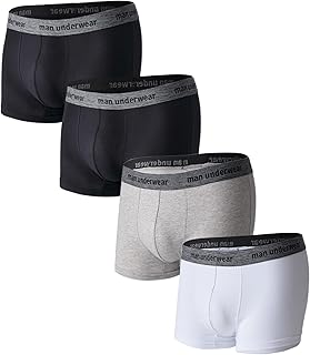 Sponsored You’re seeing this ad based on the product’s relevance to your search query.Learn more about this advertisement Hialegion Men's Cotton Boxer Shorts Set of 4 Retro Shorts Men with Elastic Waistband Men's Underwear Boxers Without Fly in Classic Colours