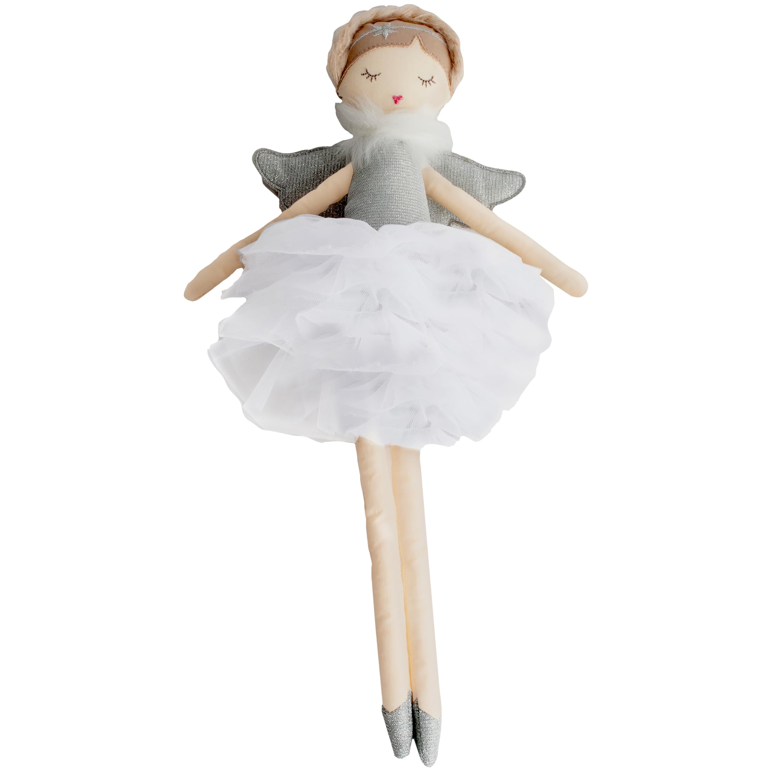 MON AMI 15-Inch Angel Stuffed Doll | Soft Plush Doll for Cuddling & Play | Elegant Room Décor for Kids of All Ages | Ideal for Nursery Décor & Gifting