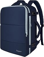 Vista 18 de Taygeer Mochila de Equipaje de Mano, Mochila de Viaje para Mujeres con Puerto de Carga USB y Bolsa para Zapatos, Mochila para Laptop de 15.6