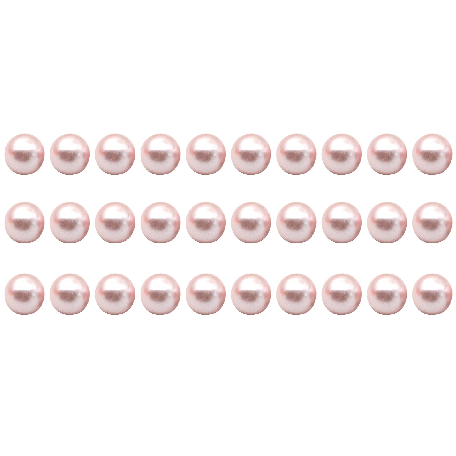 30pcs Round Pearl Sewing Buttons 10mm,Pink Pearl Decoration Buttons for Cheongsam,Craft,Sweater,Shirt