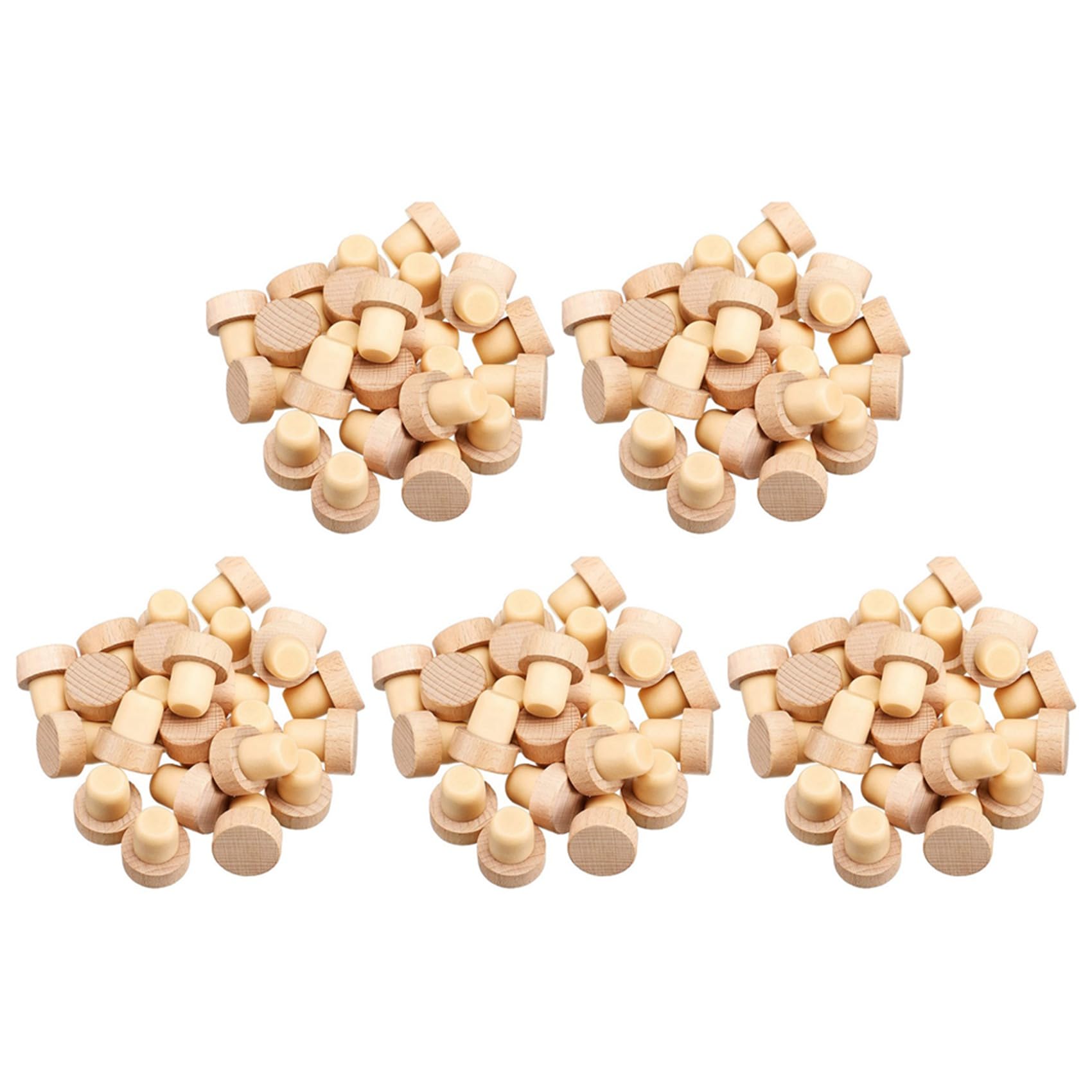 Hndhbfgrt 150Pc Wine Bottle T Shaped Wooden Stopper for Wine Wooden Stopper Wine Stopper Reusable Wooden Stopper and Wine Stopper
