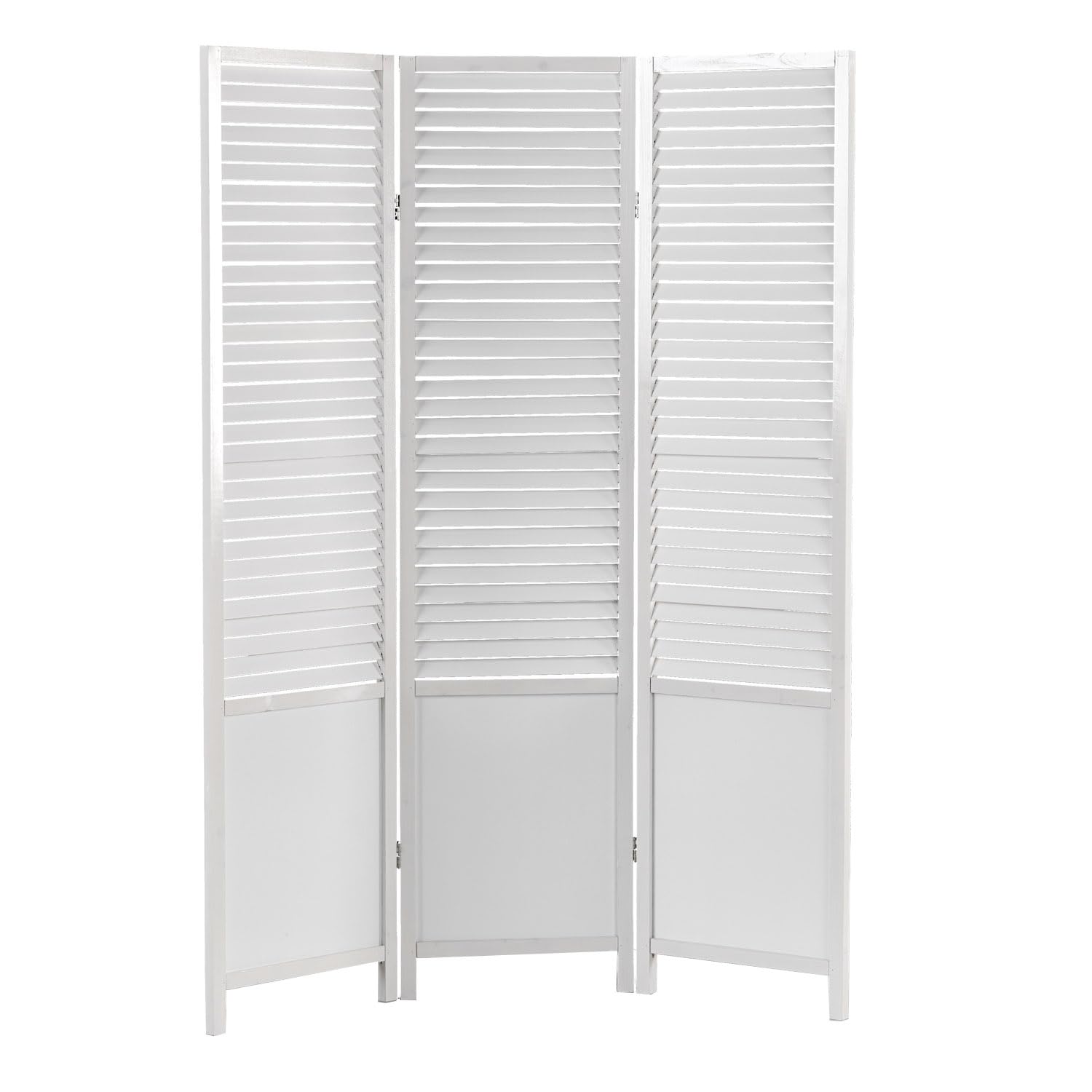 Homestyle4u 305 Room Divider Room Divider Bamboo White Room Divider Roll Up Height 200 cm Wave Shape