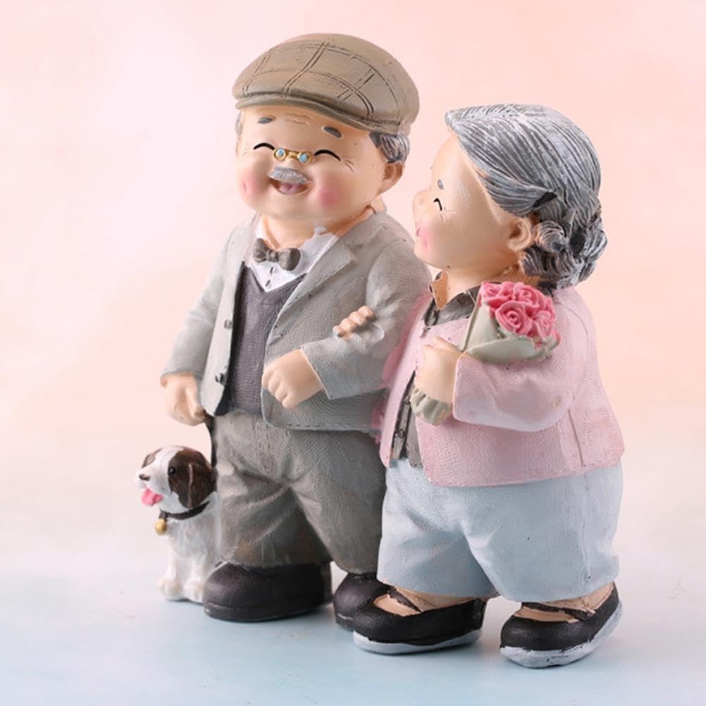 Figurine de fiançailles et mariage Atyhao pour couple, décoration romantique de voiture