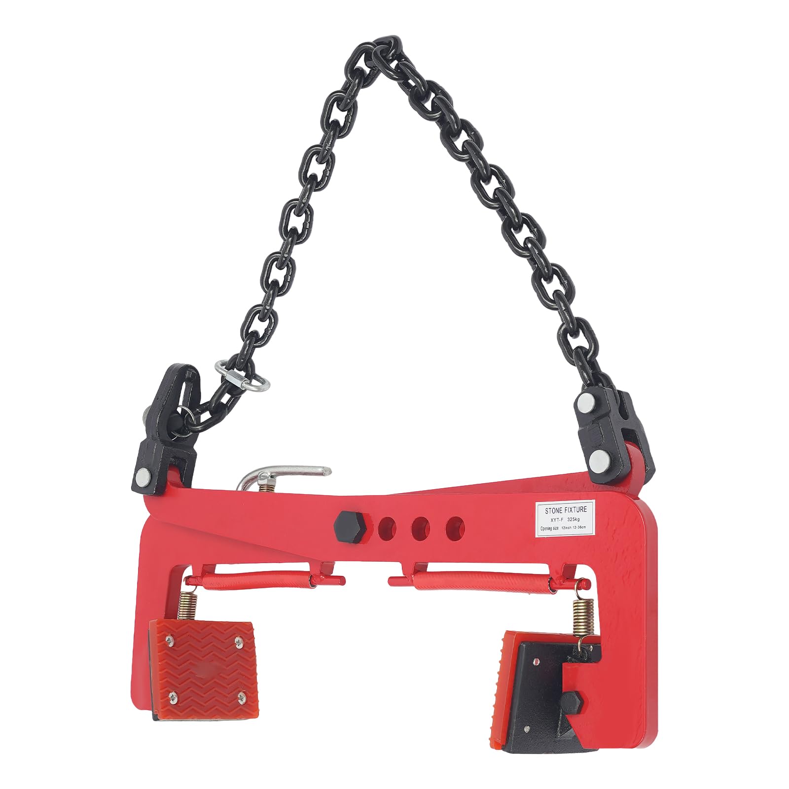 Pinza per marciapiede, 325 kg, morsetto regolabile per pietra, 12-36 cm, pinza di sollevamento per marciapiedi, pinza per marciapiedi