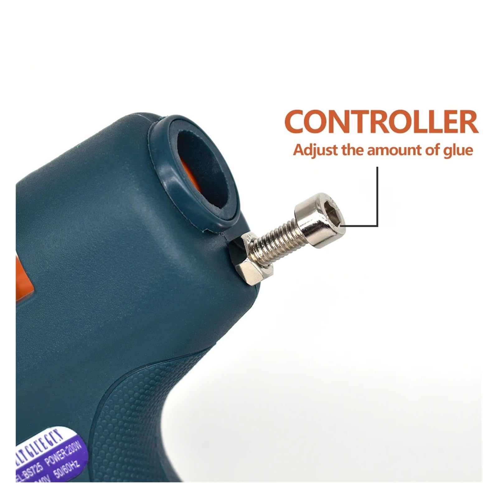 Pistola per colla a caldo per lavori artigianali, Pistola for colla a caldo da 15 mm, pistola for colla a caldo industriale da 200 W/300 W 3M, stick di colla professionale ad alta potenza da 15 mm per