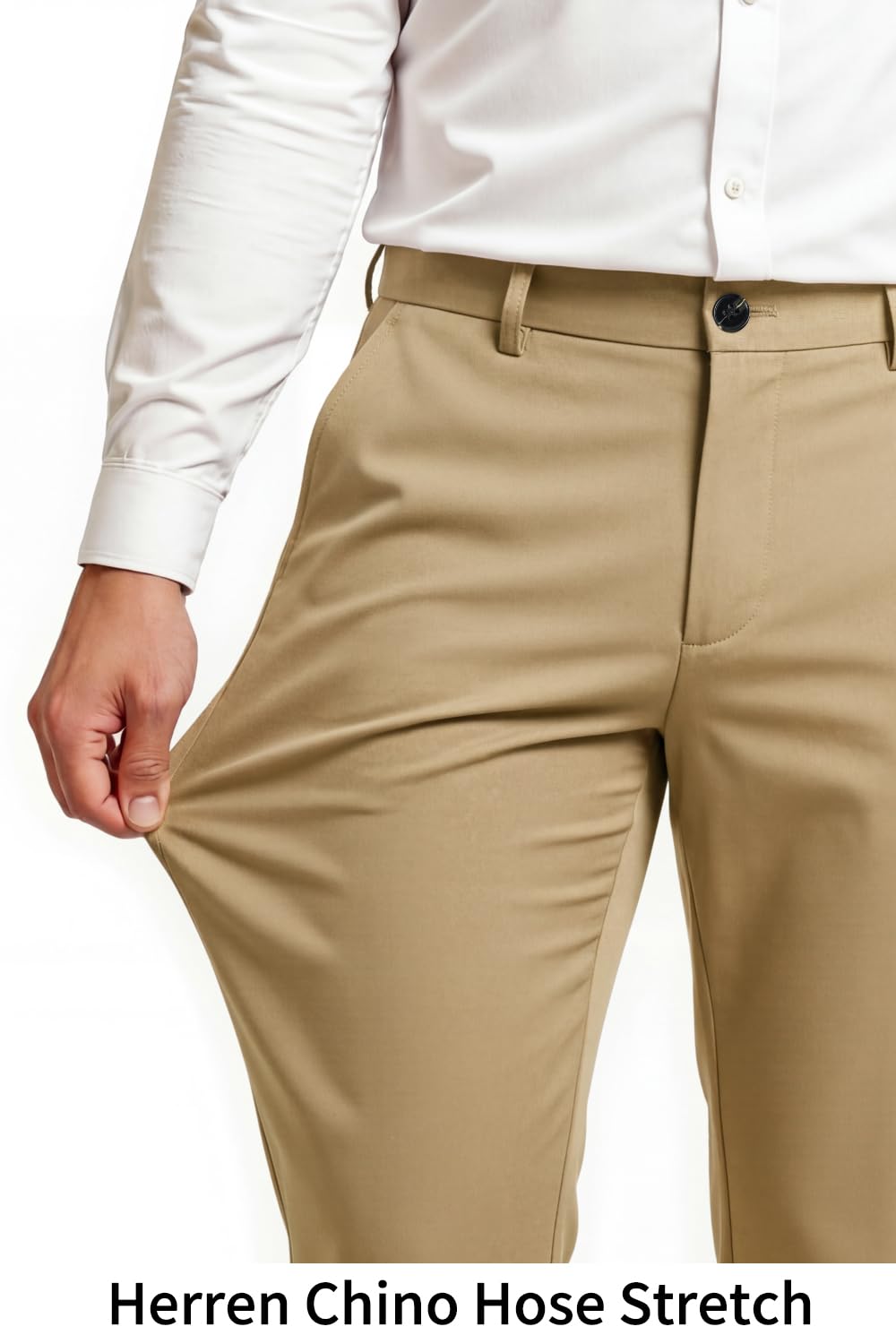 GINGTTO Pantaloni Chinos Uomo Slim Fit Stretch Smart Formali Slacks