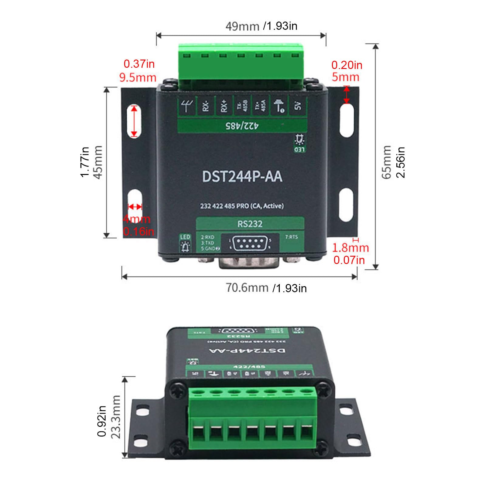Convertisseur industriel USB vers RS232 485 422 avec SP3232 SP3485 pour plusieurs systèmes Module interconvertible isolé Adaptateur USB industriel