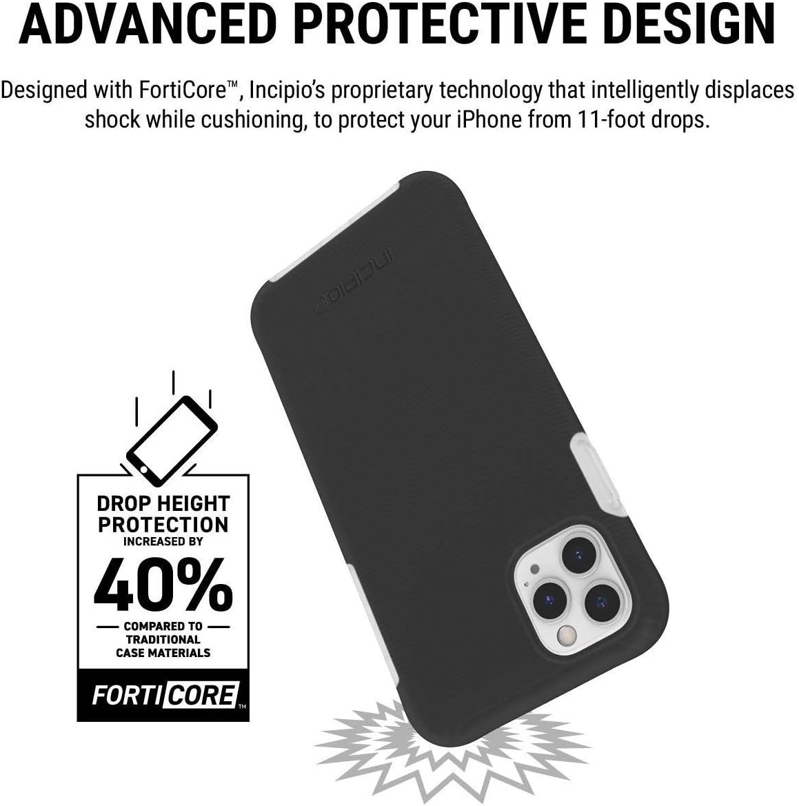 Promo 40% OFF Apple iPhone 11 Pro Max Incipio Aerolite Case-Black/Clear