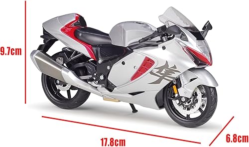 Miniatura 7 de Escala 112 Modelo de motocicleta Hayabusa 2022 Metal fundido a presión con piezas de plástico
