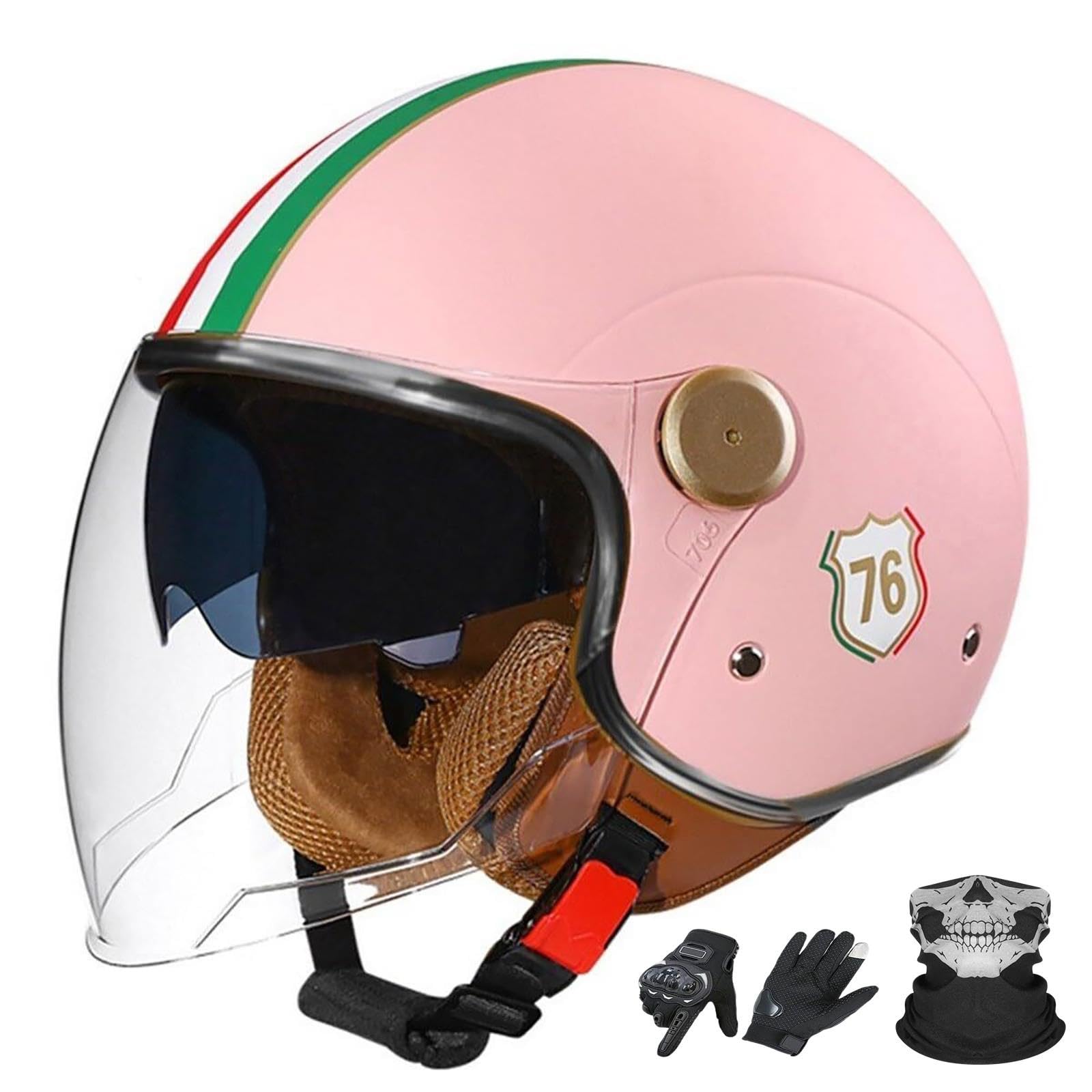 Kask Jet Motocyklowy, Heritage Retro Otwarty