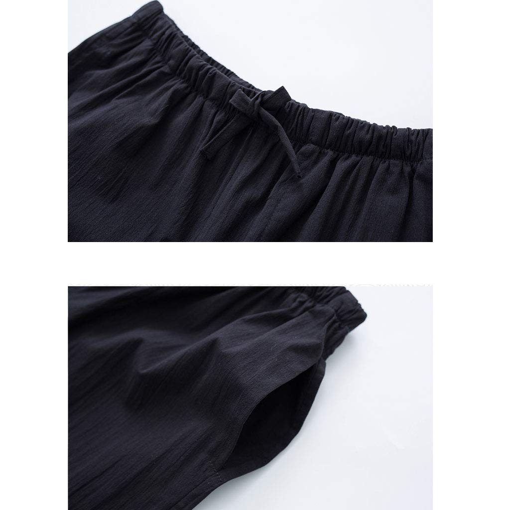 ZHOUXIAO Abbigliamento da Uomo in Tai Chiuso da Uomo Kung Fu Vestiti Tradizionali Cinesi a Maniche Lunghe, Ampio Vestito di sizetang Pantaloni Hanfu Giacche Giacche Arti marz green-3XL