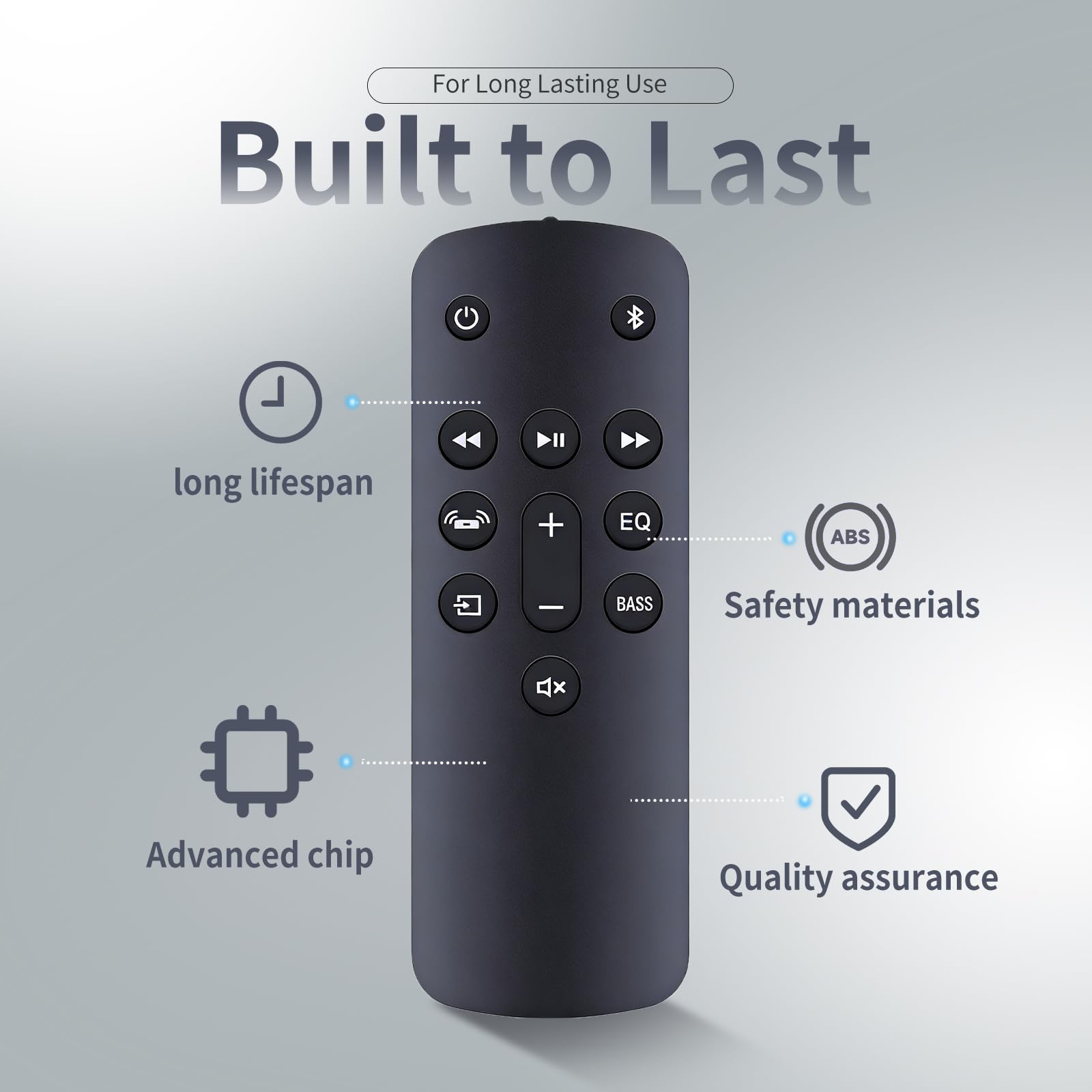 ZWP Telecomando di ricambio per altoparlante AMZ Fir-e TV Soundbar 2.0