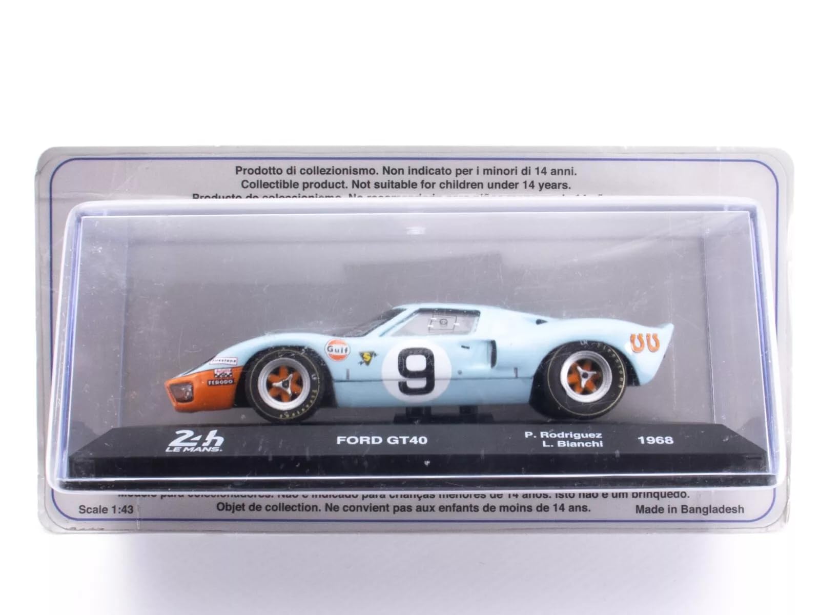 Amazon | フォード GT40 ミニカー 1/43 FORD USA 4.9L V8 TEAM JW