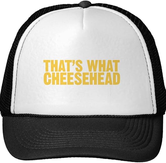 That's What Cheesehead Trucker Hat Baseball Mesh Cap, One Size Black at