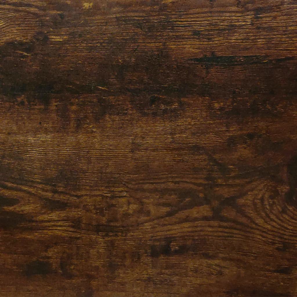Schreibtisch Räuchereiche mit Stauraum 100x40x73 cm, Holzwerkstoff, Schublade und Schrank, kompakter Computer- und Home Office Tisch für kleine Räume und Büroorganisation