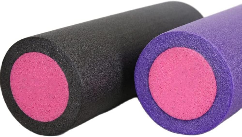 Yoga Foam Roller High Density Epe Muskelrolle Rücken Fitness Gymnastik Massage Entspannungsrolle Pilates Übungen, Pink, 60CM