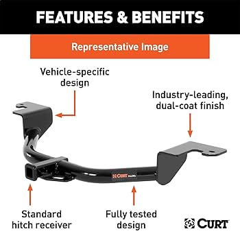 Amazon.com: CURT 11347 Class 1 Trailer Hitch, 1-1/4-Inch