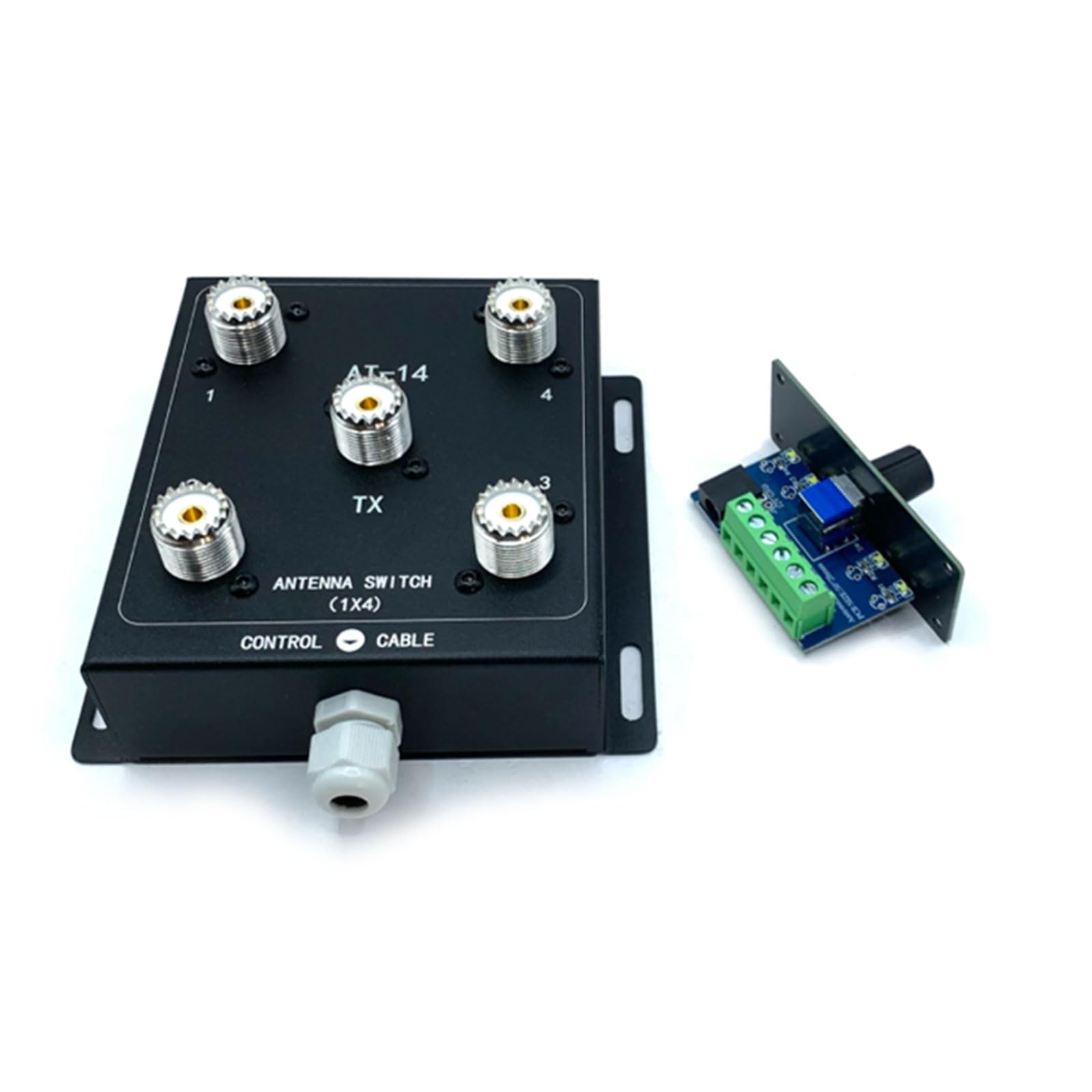 Sistema di commutazione antenna radiocomandata, 4 ingressi 500W PEP