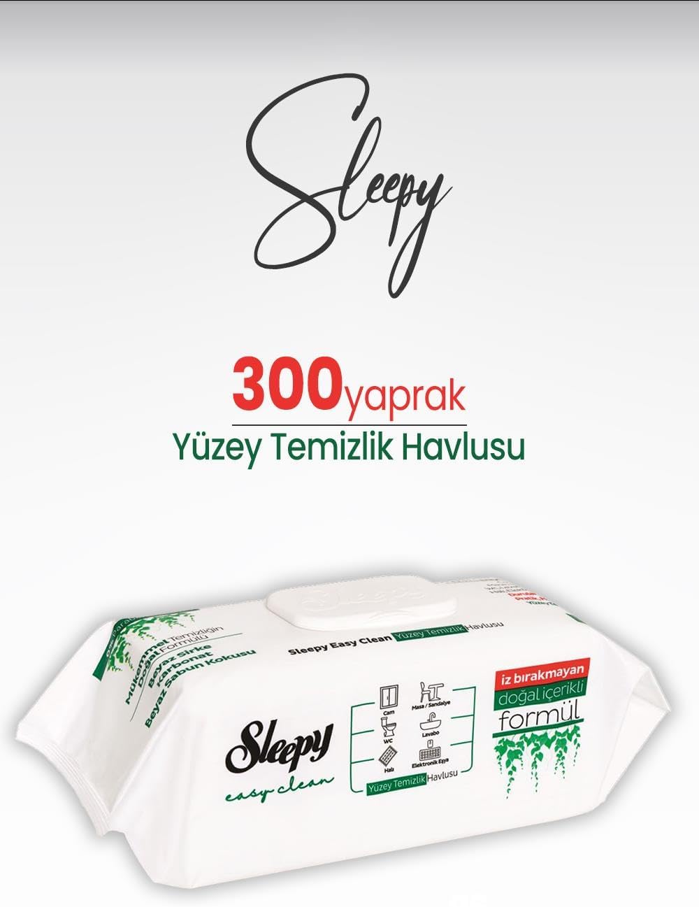 Sleepy Easy Clean Yüzey Temizlik Havlusu 300 Yaprak