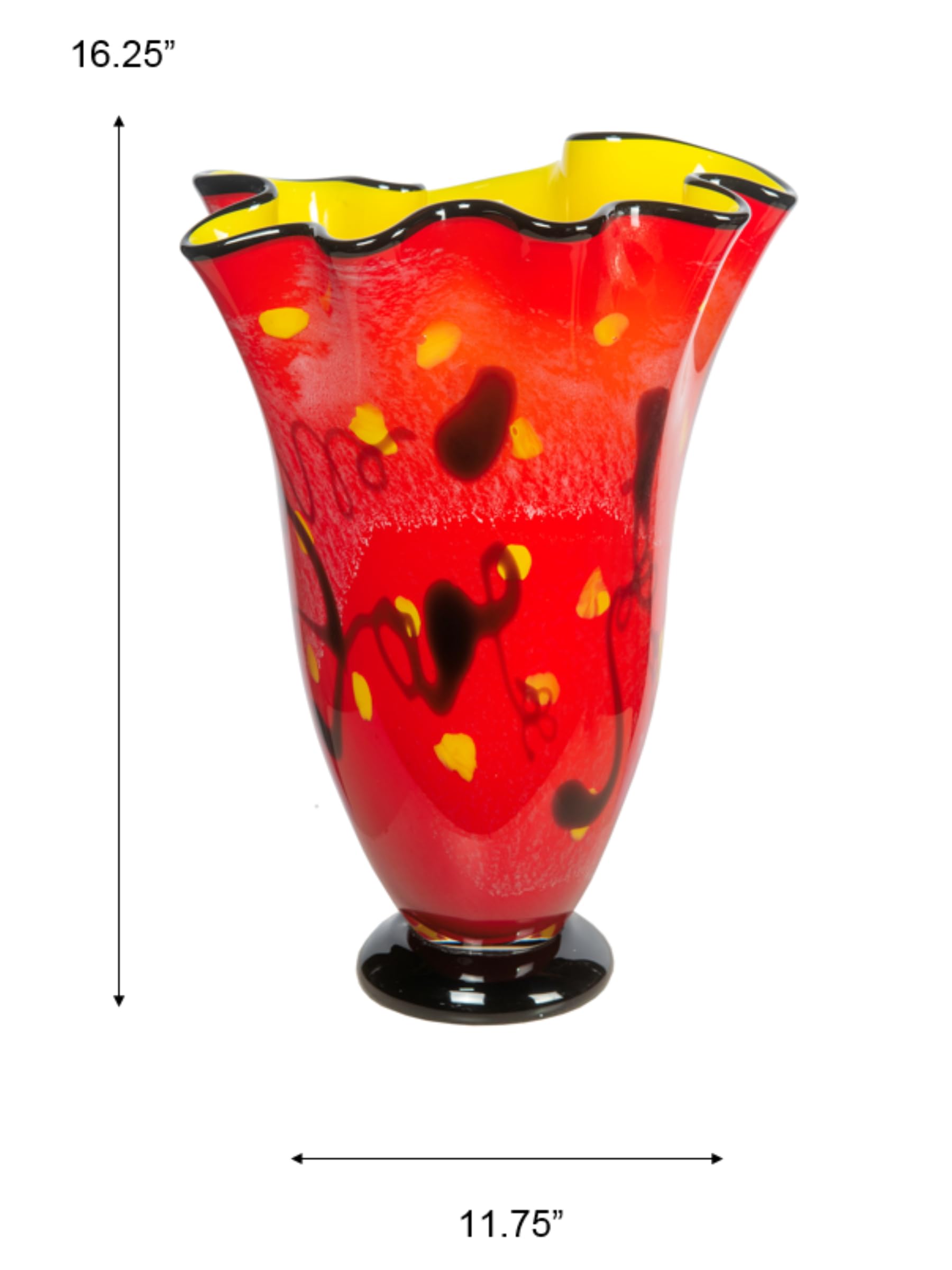 Amazon.com: Dale Tiffany AV22243 Art Glass Vase 16.25