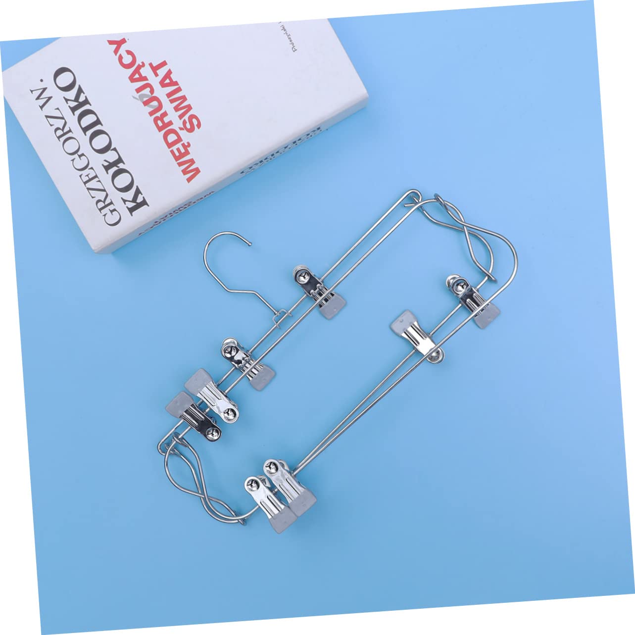 Healifty Multilayers Metal Hanger with Swing Arm Foldable Clothes Organizer for Pants Skirts Jeans and Scarves Design for Closet Wardrobe Storage Silver