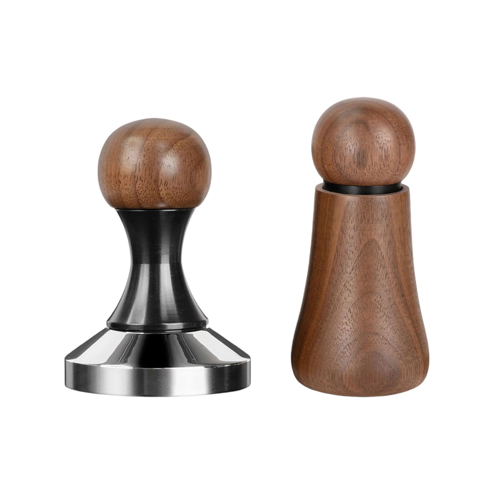 Tsophreniq Espresso Tamper Stainless Steel Coffee Press Coffee Needle Espresso Tamper Accessory Suitable for Portafilter Ergonomic Distribution Tool