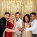 PartyDelight Sequin Backdrop Sparkly Gold 6Ft x 8Ft Photograph Wedding Curtain Special Events