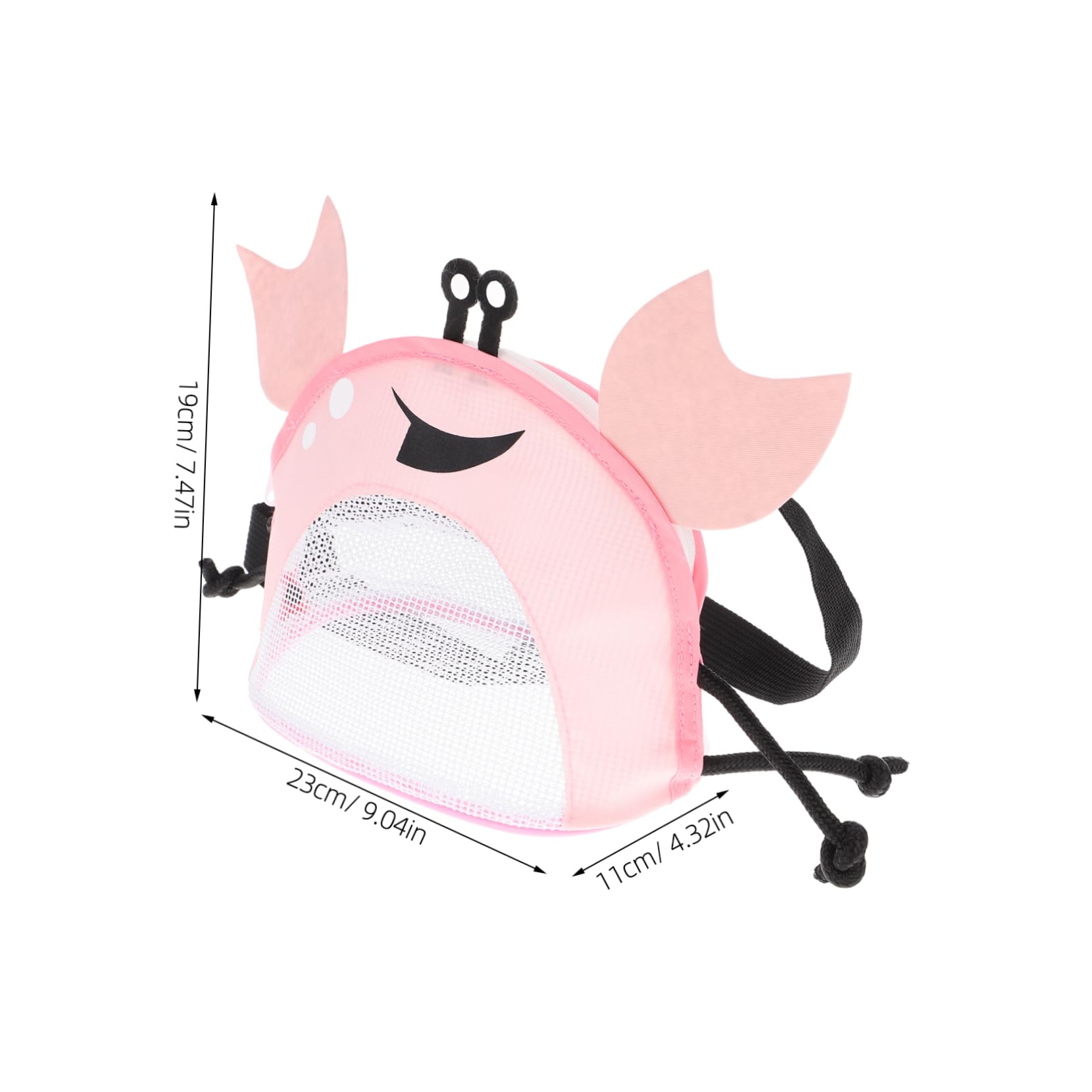 SUPVOX Sturdy Mesh Bag Crab Design Beach Shell Bags for Boys and Girls Pool Toys Storage Bag