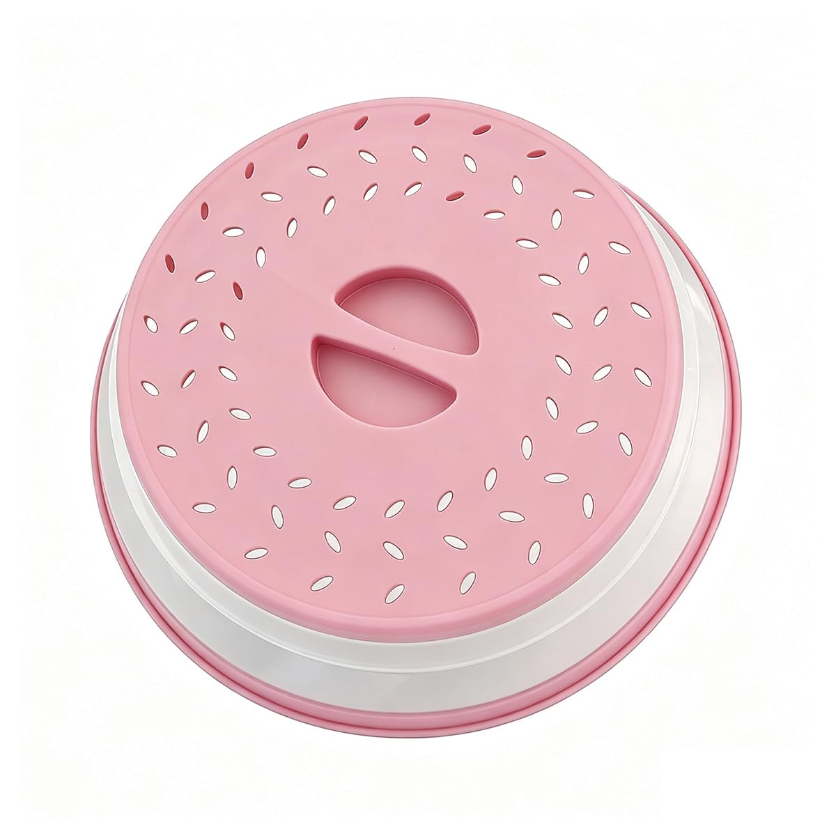 Collapsible Microwave Splatter Cover (10.5 IN,Dark pink)