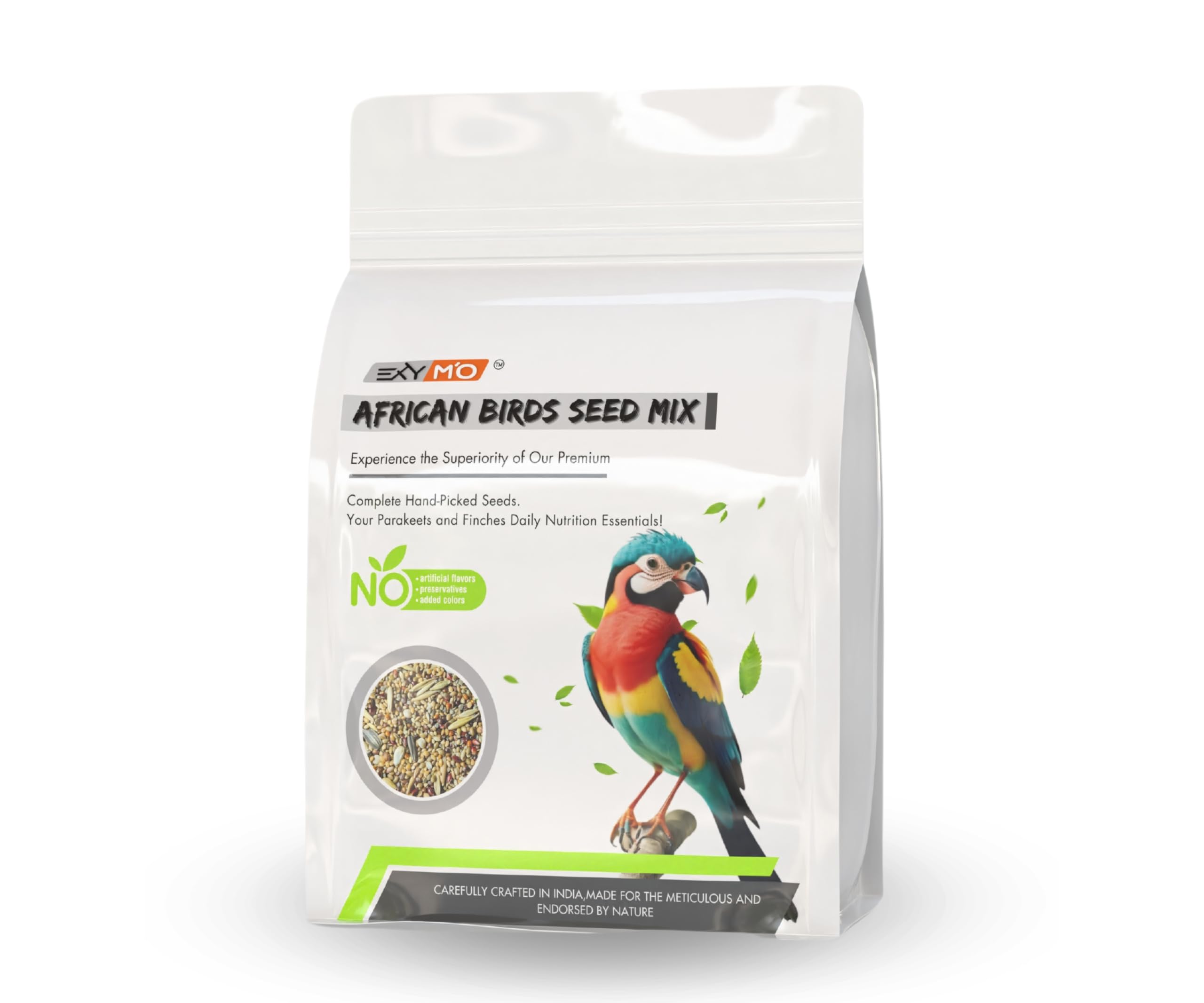 Exymo African Birds Food | Healthy & Natural Premium Seed Mix |.Bird Food for Also Canaries, Finches,Budgies,Lovebirds,Cockatiels,African Birds | 450g (B0D526C4S9) Amazon Price History, Amazon Price Tracker