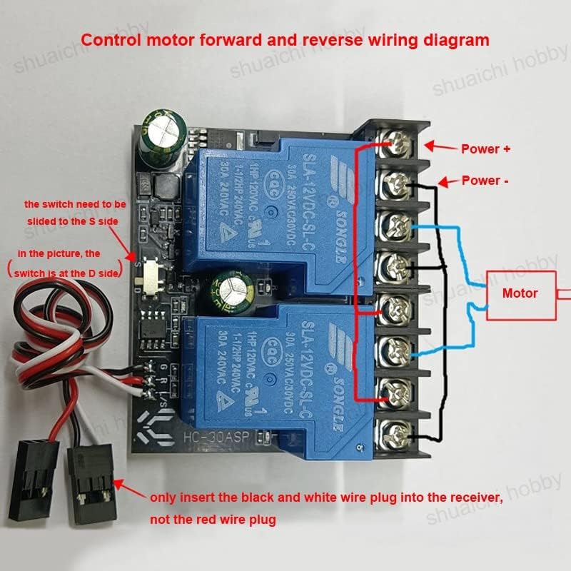 1PCS RC Aircraft Dual-Way Relay Module Remote Control PWM Switch DIY Model Universal On-Off Aviation Light Controller 12V-80V