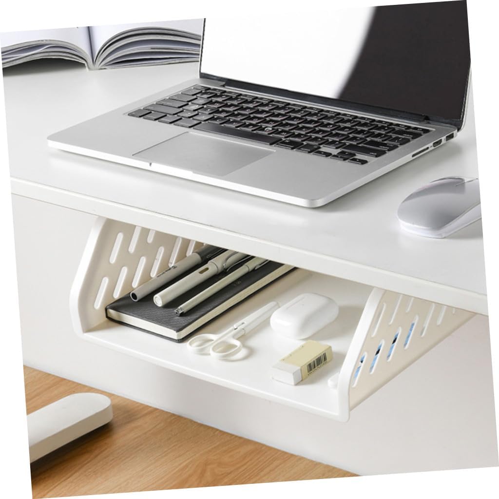 1Pc Hollow out Under Mount Storage Rack for Cabinet Versatile Bathroom Kitchen Organizer and Resistant Home Supplies for Efficient Space Management