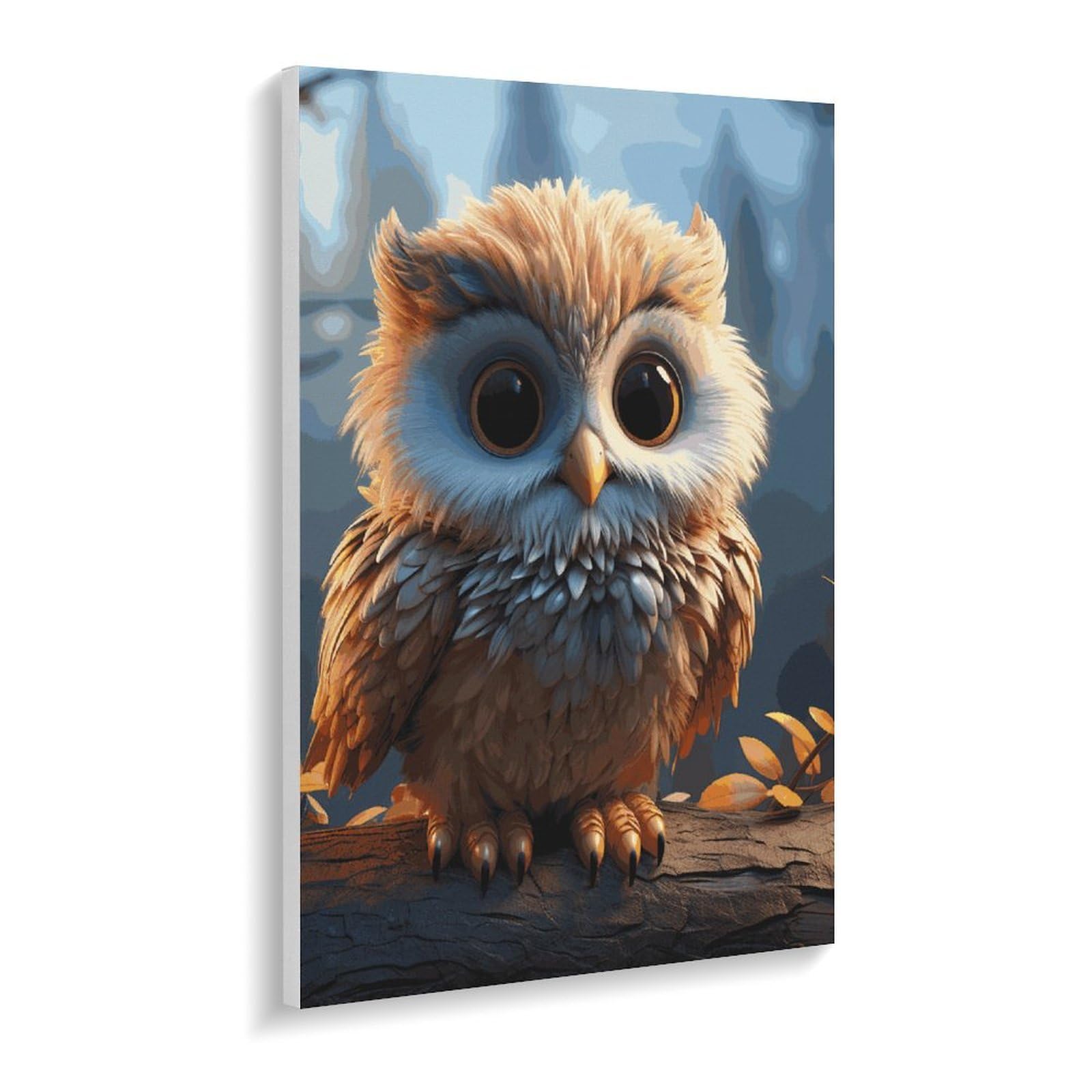 TKJMCSW Malen nach Zahlen-Set mit niedlichem Eulen-Motiv, für Erwachsene, Anfänger, Erwachsene, Malen nach Zahlen, Kits auf Leinwand, DIY-Acryl-Ölfarben, Gemälde mit Pinseln als Geschenk