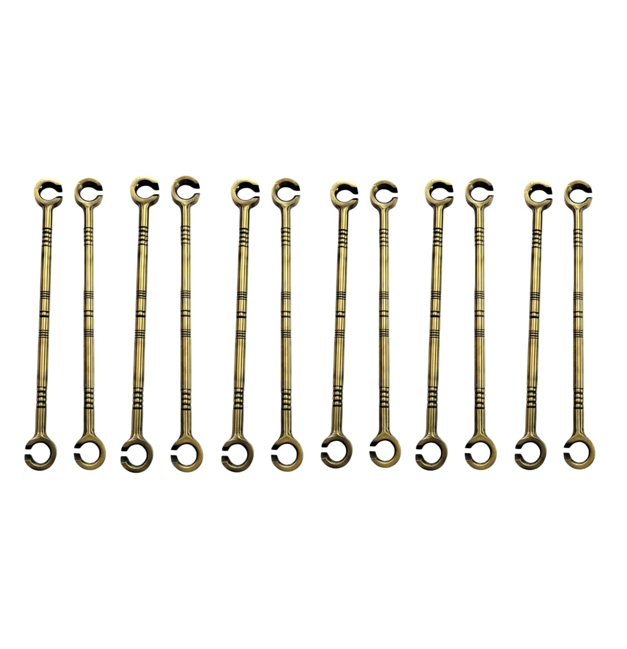 nooks Stainless Steel saliya 12mm Hook and Ceiling Rod heavt Duty Hanging Accessories Set in PVD Coating Brass Finishing for Swings and jhula for Indoor Outdoor (Pack of 2) 3