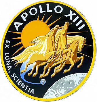 Brotherhood Vintage Gas Sign Reproduction Vintage Metal Signs Round Metal Tin Sign for Garage and Home 8 Inch Diameter Apollo 13