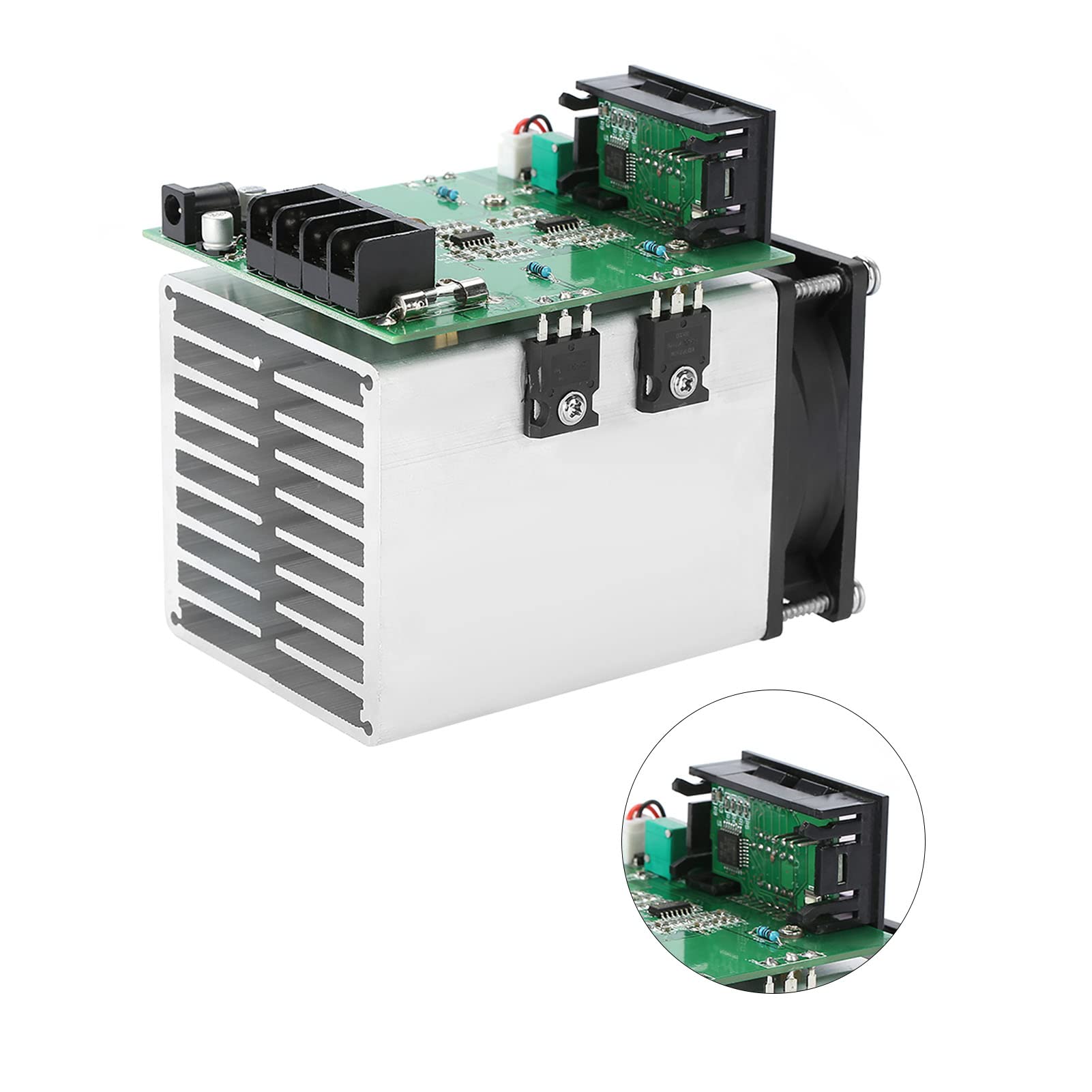 Modulo di Carico Elettronico DC 12V 0-20A 250W - Tester Capacità Batteria con Monitor di Scarica a Corrente Costante per Test e Burn-in Schede