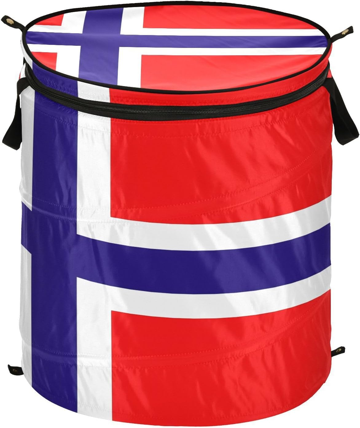 Norway Flag laundry basket and waterproof storage bin with sturdy handle stuff little Decor for kitchen bedding stoarge