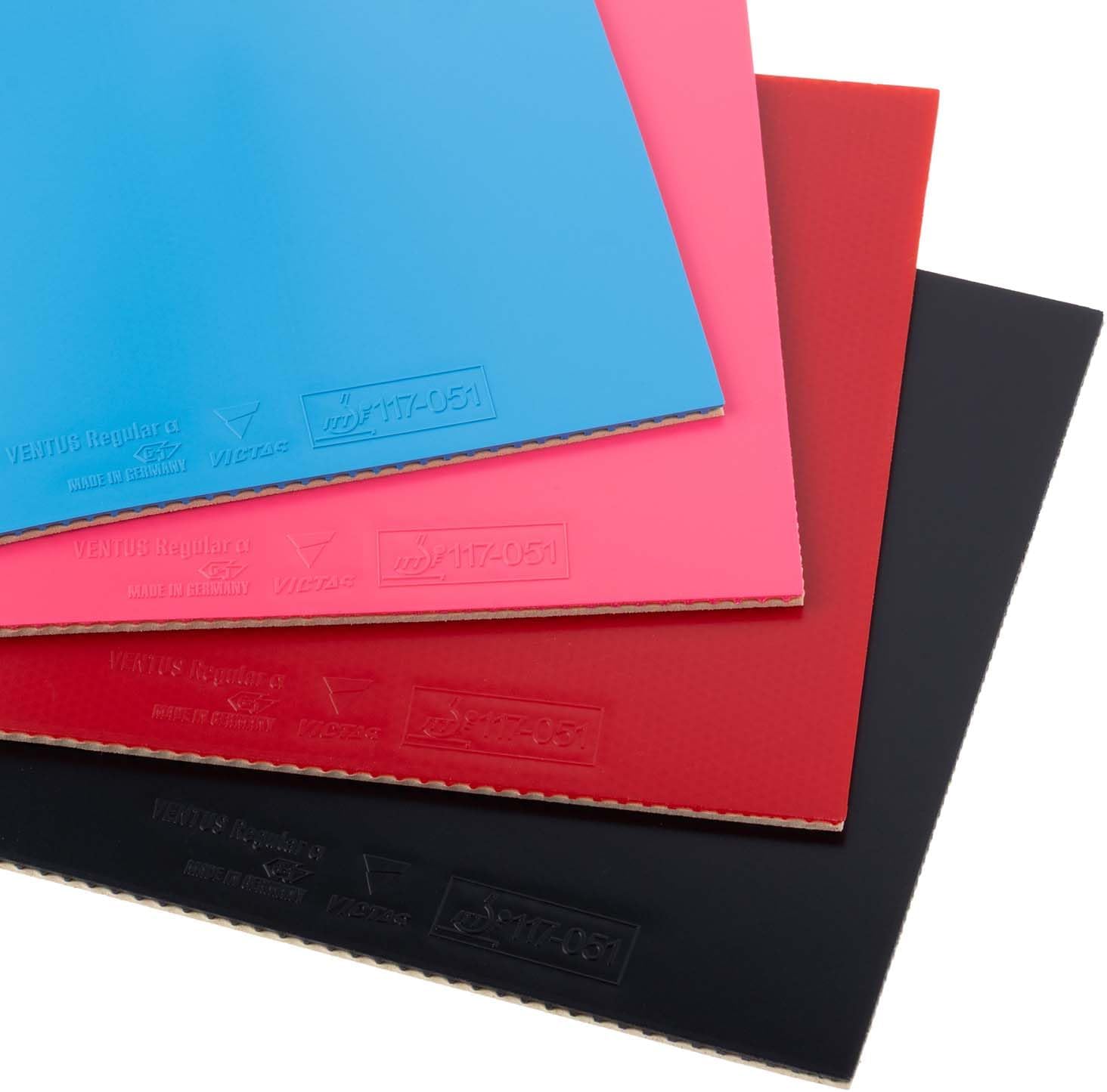 ヴィクタス(VICTAS) 卓球 ラバー ヴェンタス レギュラー アルファ Ventus Regular α 高弾性裏ソフト レッド/ブラック/ブルー/ピンク 200090