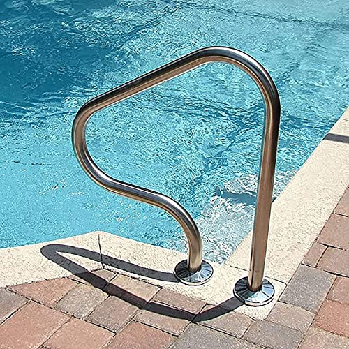 Barandilla ergonómica para piscina de acero inoxidable miniatura 5