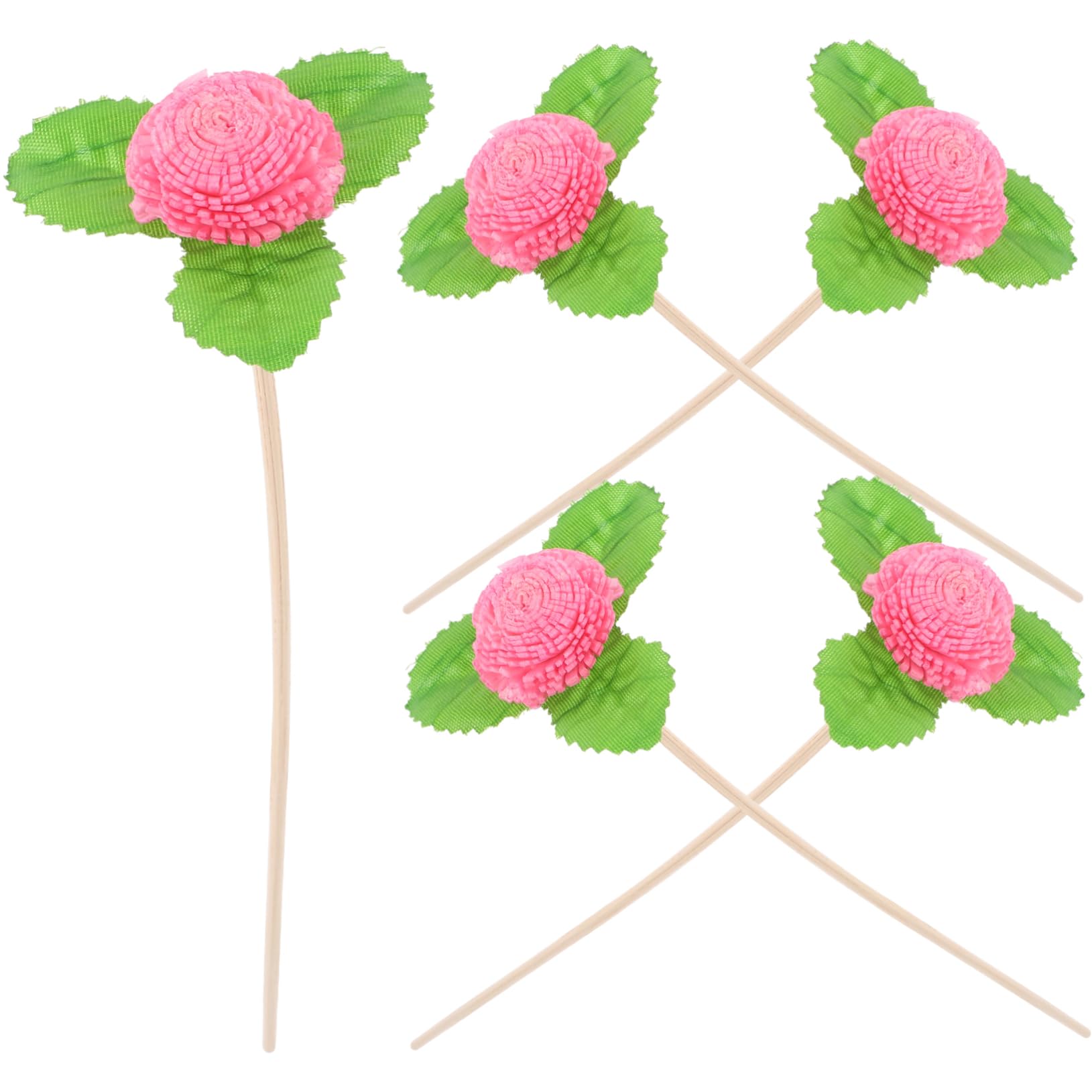 ULDIGI Elegant 5 Pack Rattan Stick Flower Diffuser Refill Sticks for Home Decor