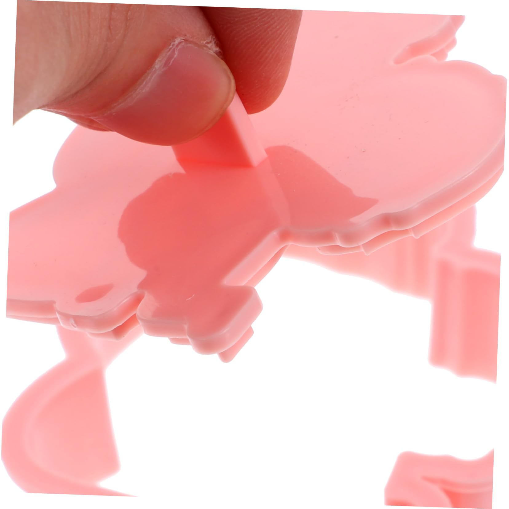 ABOOFAN 5 Ensembles Moule À Biscuits 3d Emporte-pièce Saint Valentin Moule À Gâteau Rectangulaire Cube Emporte-pièces De Cuisson s À Biscuits Gel Rose Nourriture Pp 8 Pièces * 5