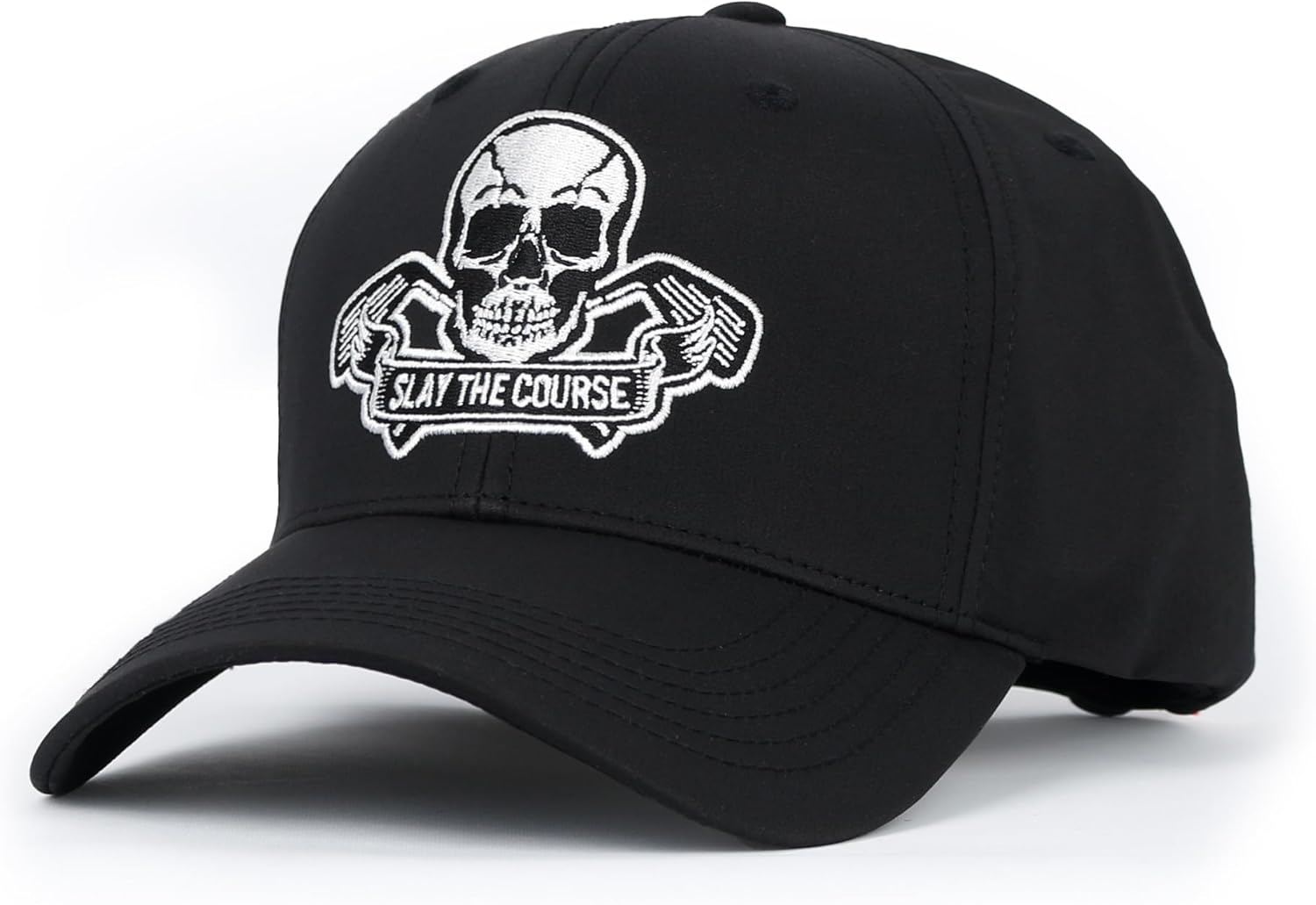 ililily Premium Pirate Skull Lightweight Athletic Golf Cap Sport Workout Hat