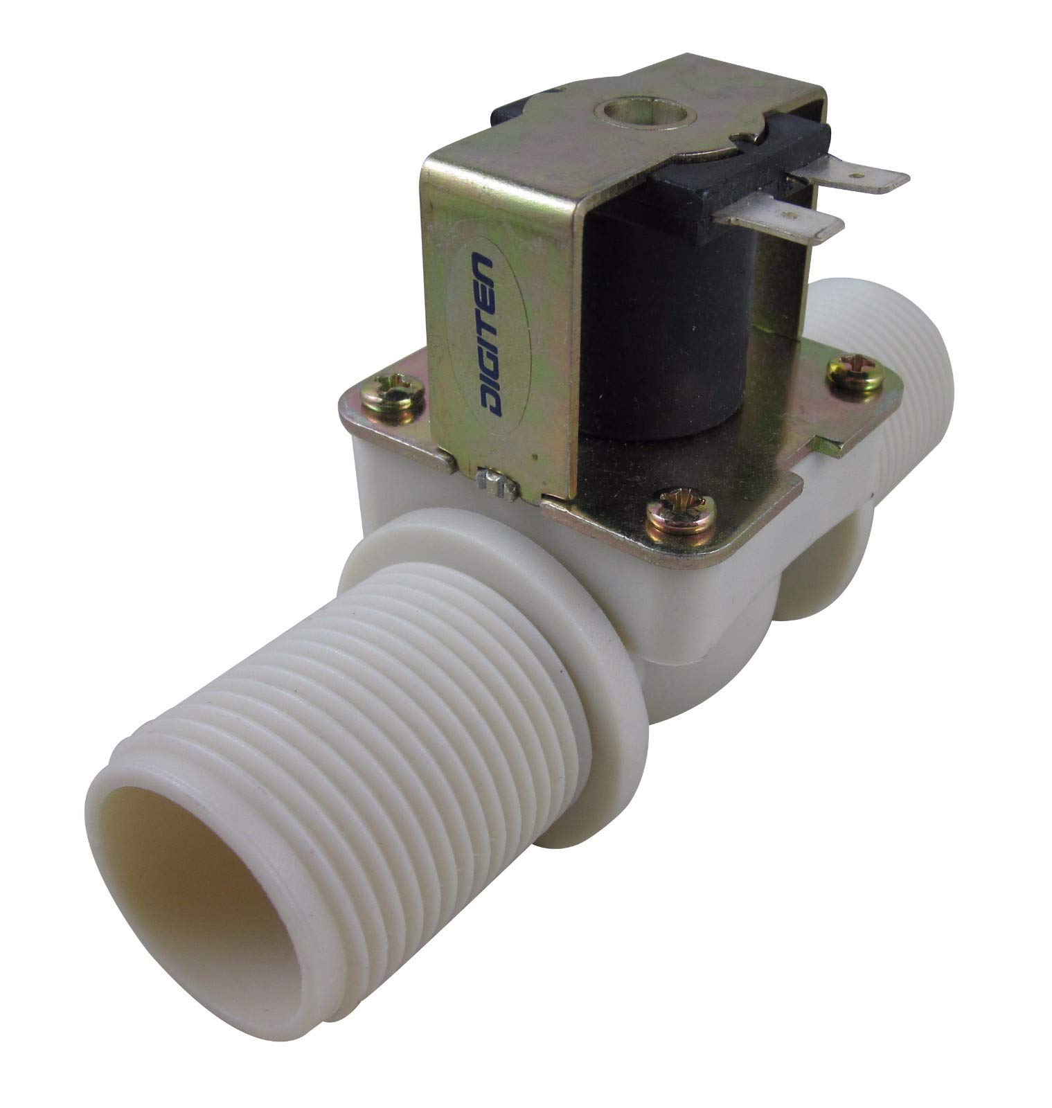 DIGITEN Water Flow Control LCD Display+G1"Flow Sensor Meter+G1"Solenoid