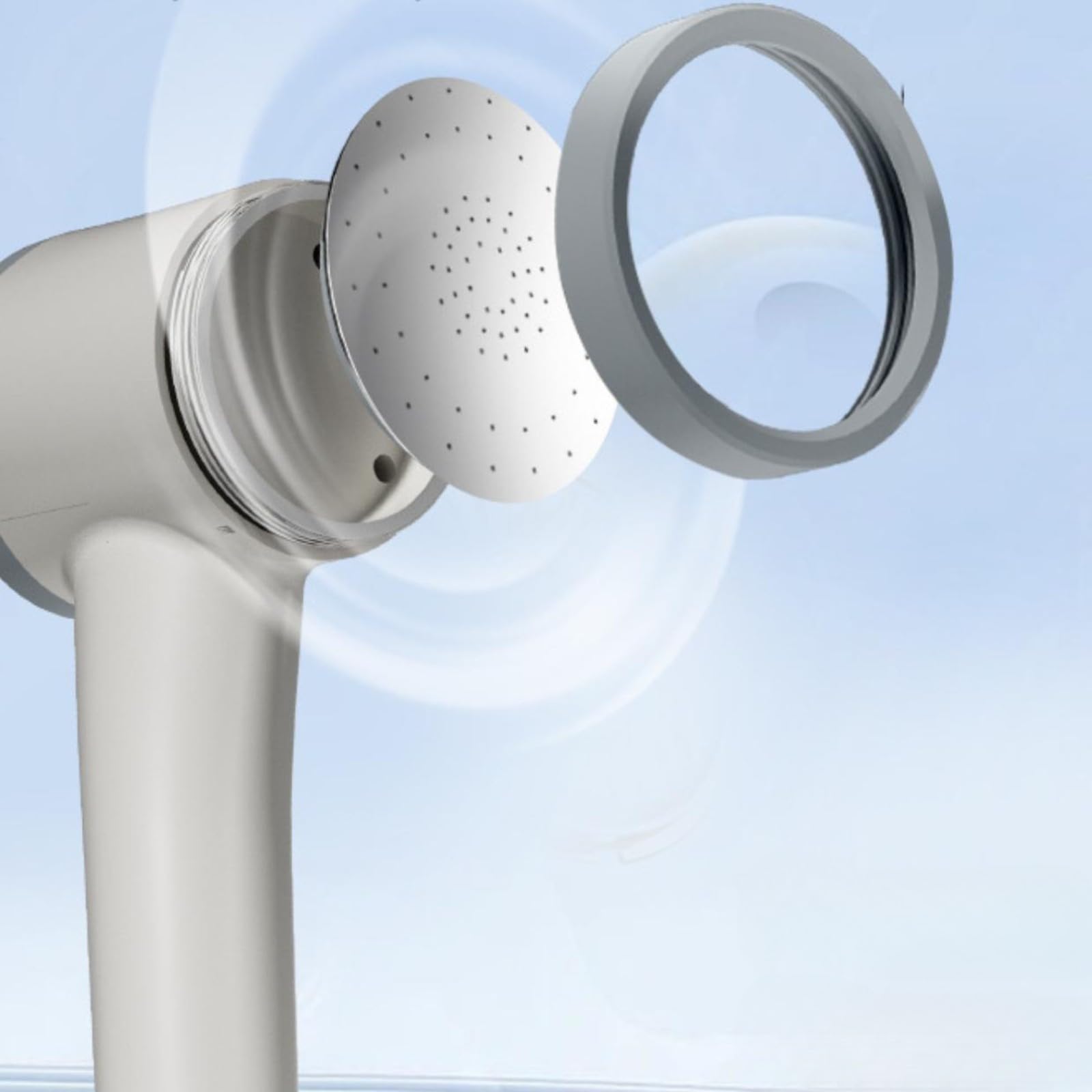 Rociador Eléctrico Portátil Recargable con Flexible y Ajustable Cuerpo Redondo PC Impermeable con Luz LED Indicadora Acuado para Baño Mascotas Viajes, 2A, Sin Varilla Calefactora