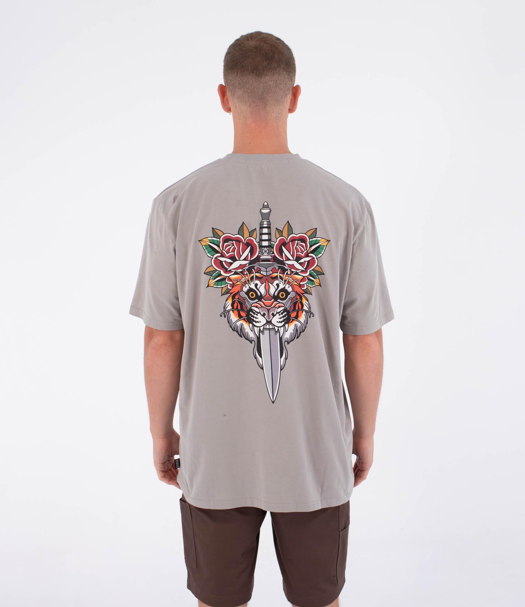 Hurley T-Shirt Short Sleeve Men - Tattoo Trudy Tiger T-Shirt Uomo