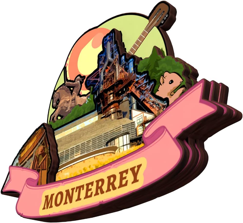 Monterrey Mexico Fridge Magnet Wooden Collection 3D Wood Handmade Travel City Souvenirs Refrigerator Magnet Home Decoration Gift -20 image 3