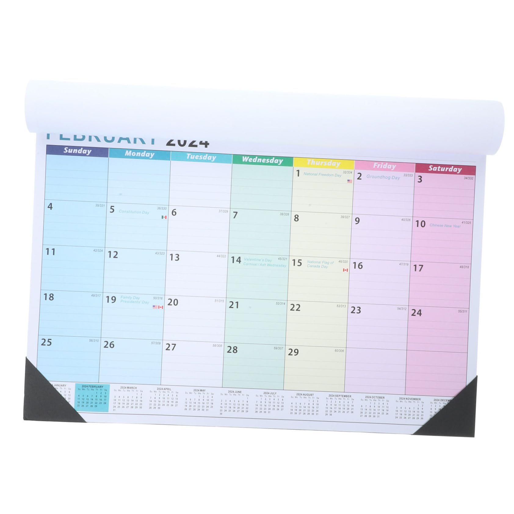 Lurrose 5stücke Wandkalender Englisch Dekorativer Planer Für Schule Und Zuhause Praktischer Zeitplaner Für Lehrer Schüler Und Büro Notizfunktion Und Kreative Gestaltung