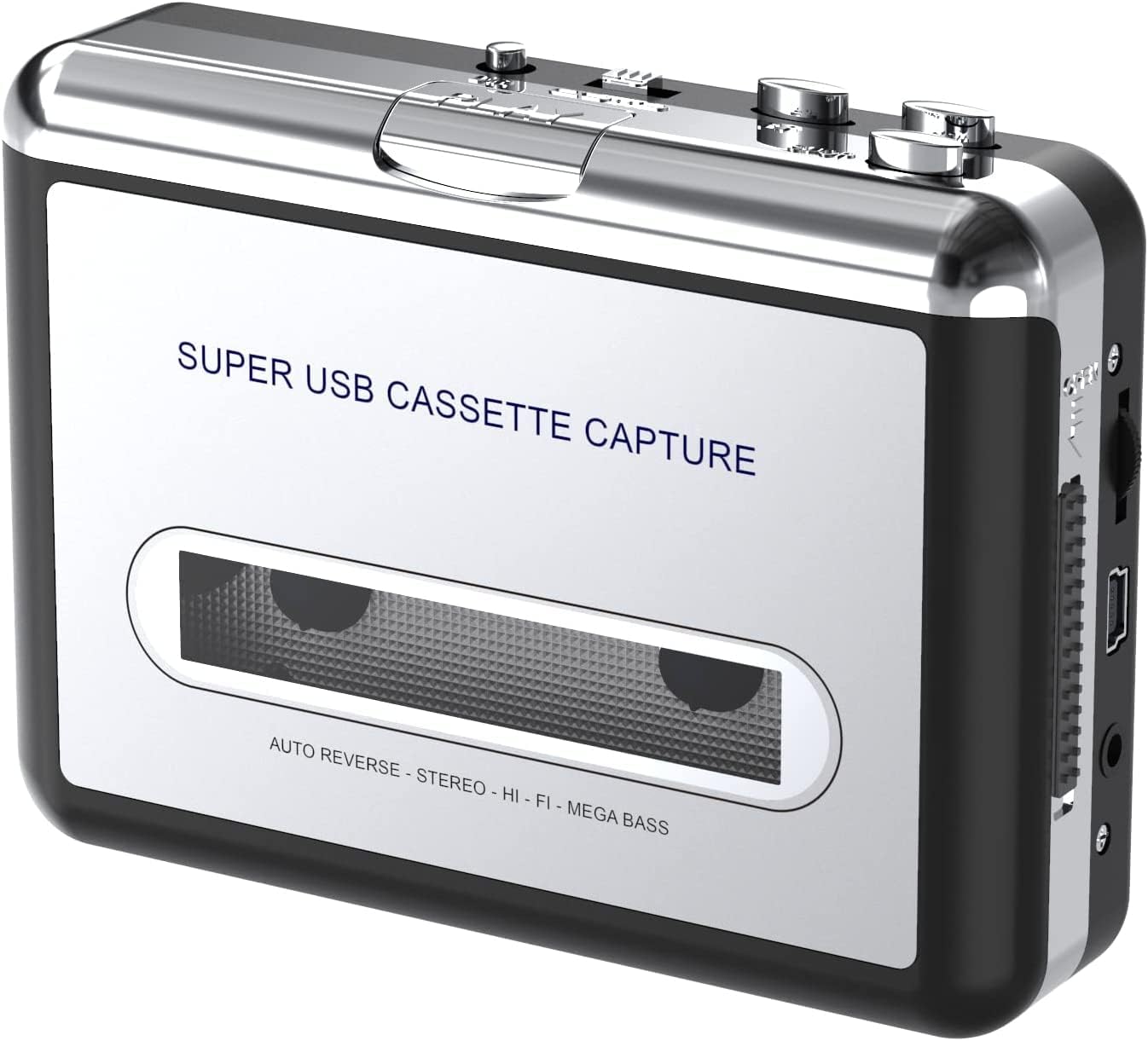 atdaraz Cassette to MP3 CD Converter Via USB, Portable Cassette Tape Converter Captures MP3 Audio Music, Convert Walkman Tape Cassette to MP3 Format for Laptop and PC-image-5