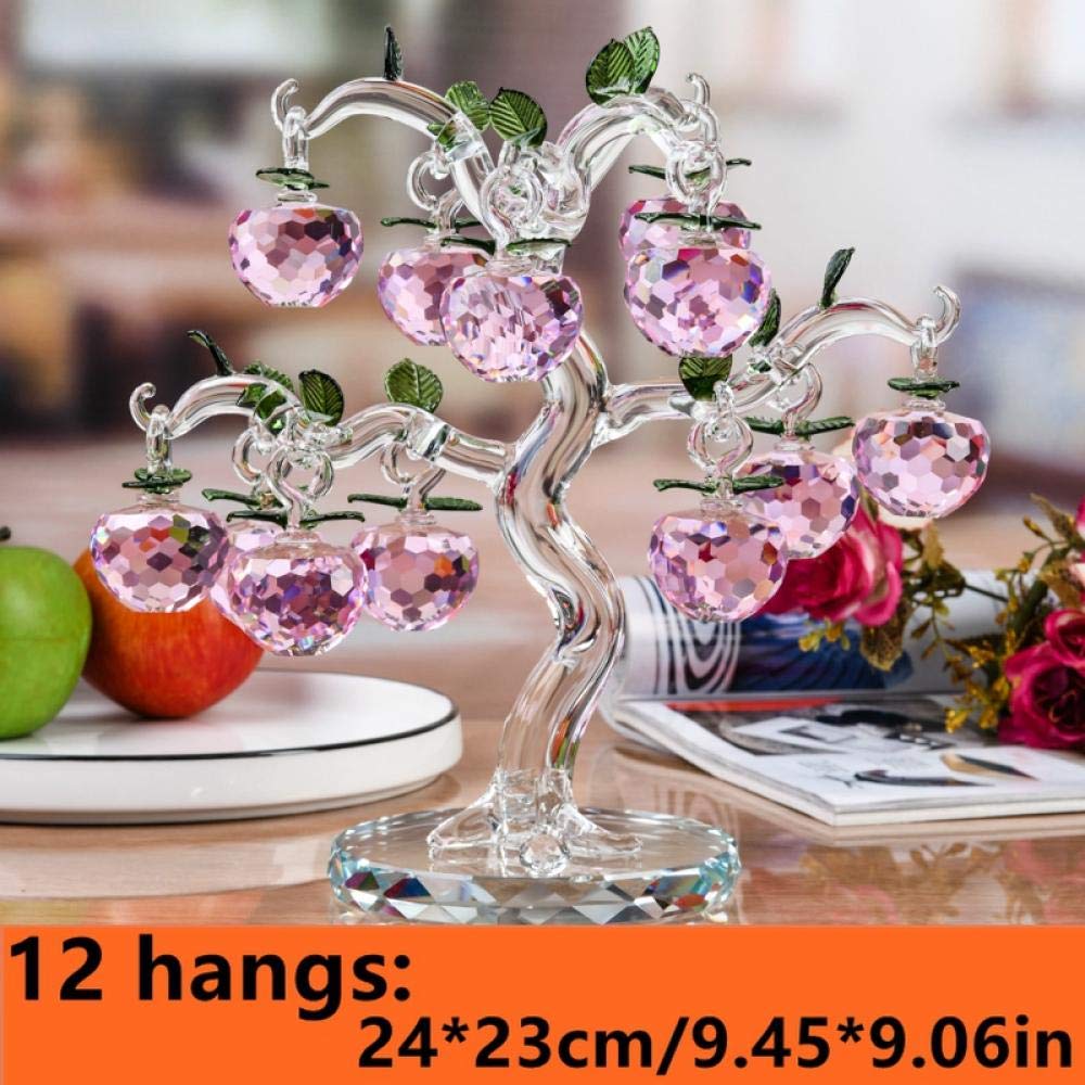 クリスタルスムースフルーツツリー透明樹枝リンゴ、アップル卓上センターピース飾り クリスタルスムースフルーツツリー透明樹枝リンゴ、アップル卓上