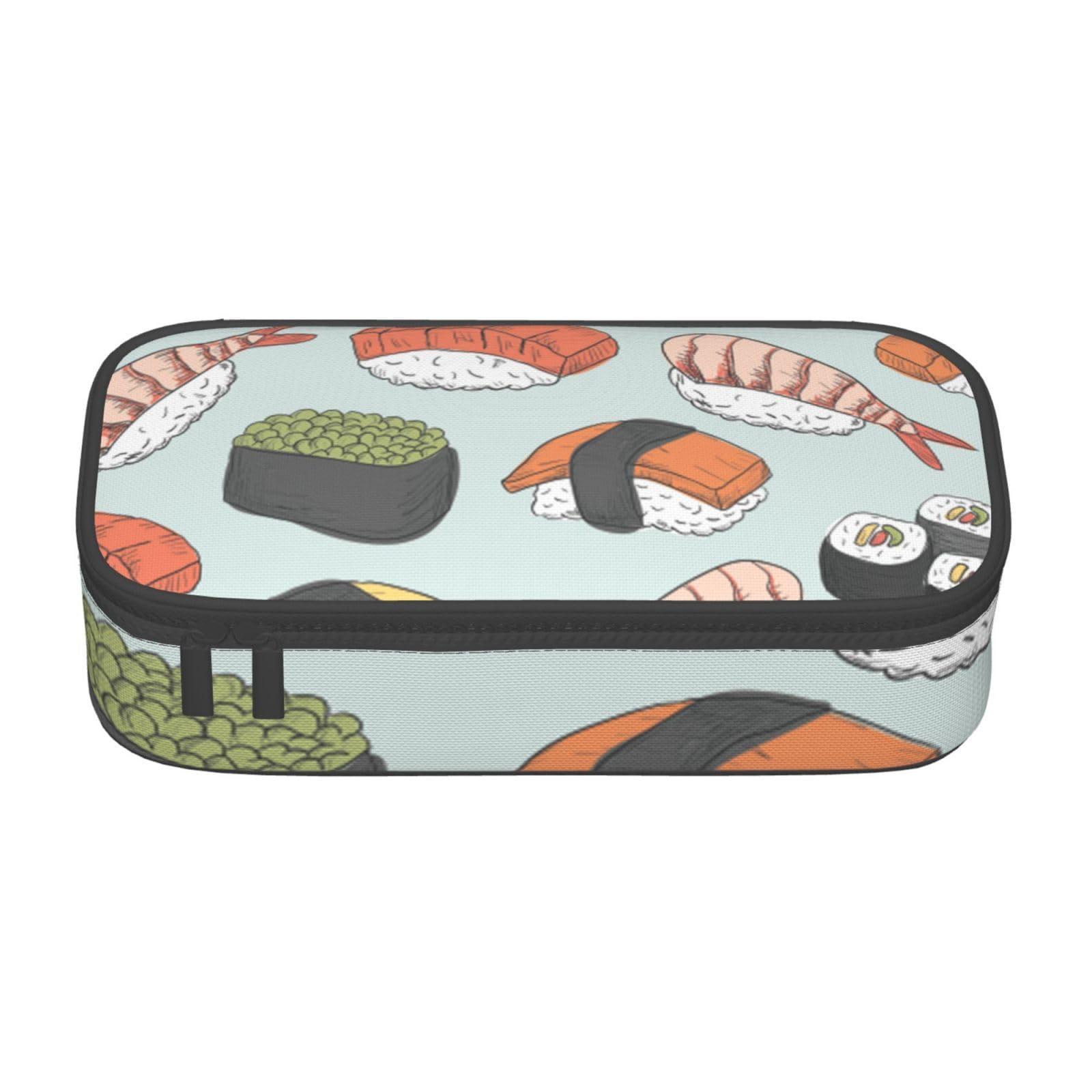 KWQDOZF Sushi Pencil Case Large Capacity Pencil Bag Pen Pouch Makeup Bag for Girls Boys School Office and Travel